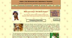 Desktop Screenshot of pawsitivebehavior.com